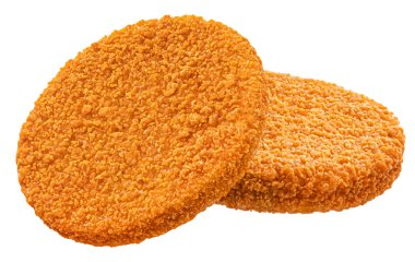 Beyaz arka plan üzerinde izole fishcake burger