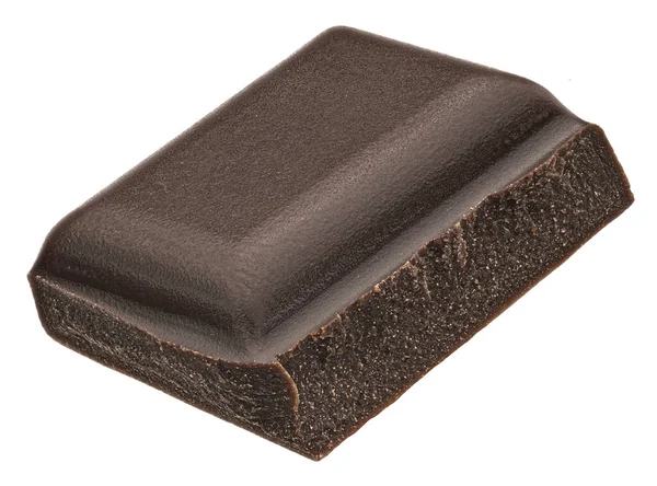 Piece Chocolate Bar Isolated White Background — Stock Photo, Image