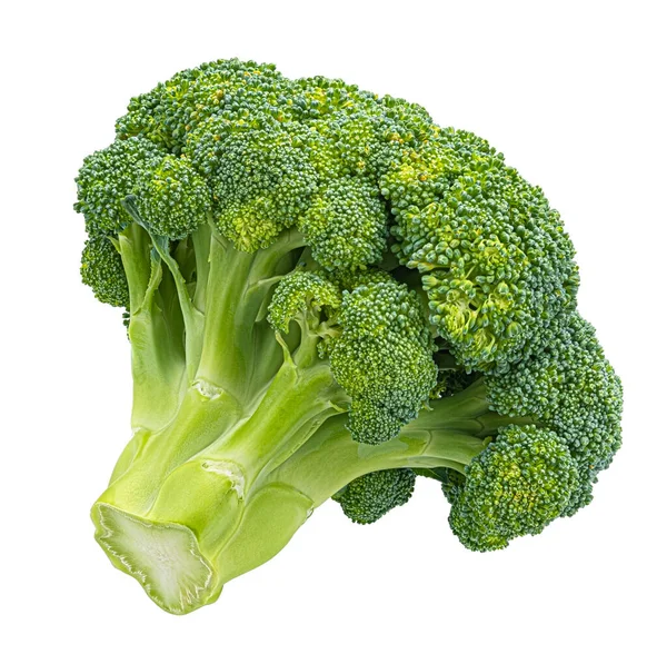 Broccoli Isolati Sfondo Bianco Con Percorso Ritaglio — Foto Stock