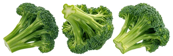 Broccoli Geïsoleerd Witte Achtergrond Volle Velddiepte — Stockfoto