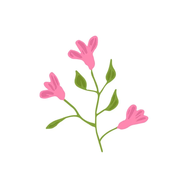 Kézzel Rajzolt Doodle Virágos Elem Színes Absztrakt Növény Dekoráció Elszigetelt — Stock Vector