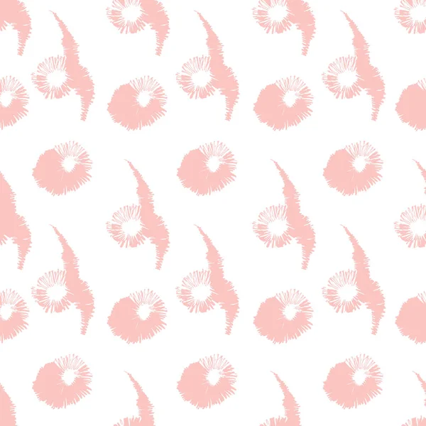 Beyaz arka planda pembe dalgalı çizgileri olan kusursuz vektör deseni