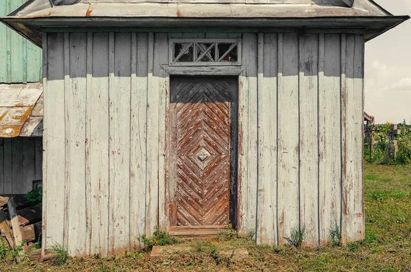 Wooden Door Old Wooden Church — Stock Photo, Image