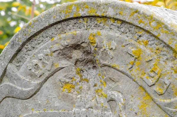 Ternopil Ucrania Fragmento Viejo Matzevot Cementerio Judío —  Fotos de Stock