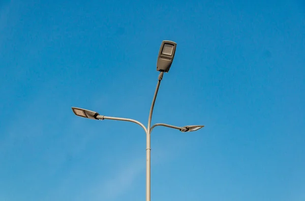 Modern Street Lighting Lantern Three Led Lamps — Stock Photo, Image