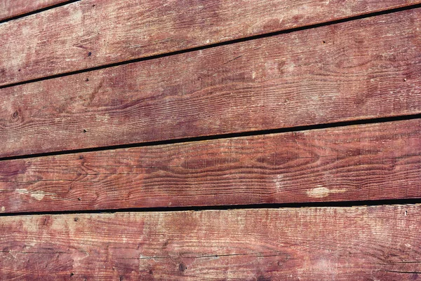 Hintergrund Von Mit Roter Farbe Bemalten Holzbrettern — Stockfoto