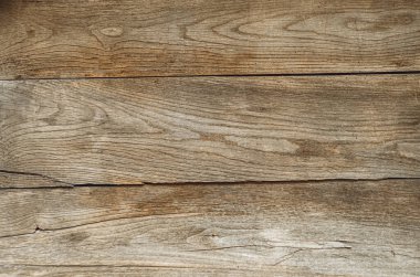 Wooden boards of rough structure with cracks. Wooden wall. Abstract background