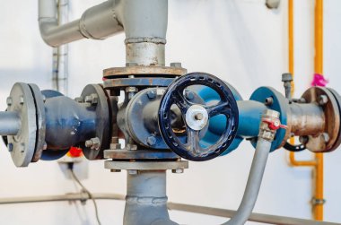 Metal pipes, pipe connections, taps. Industrial production