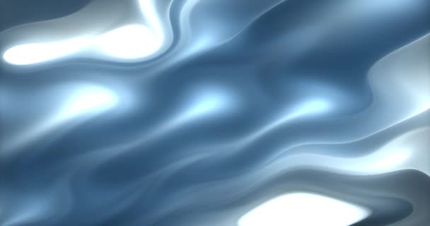 Antecedentes Diseño Mono Tranquilo Abstracto Gradiente Azul Textura Líquida Movimiento — Vídeo de stock