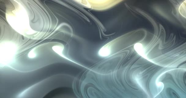 Фон Темний Абстрактний Моно Спокійний Дизайн Градієнтна Синя Рідка Текстура — стокове відео