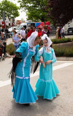 Madrid, İspanya; 15 Mayıs 2022: Geleneksel Madrilenian 