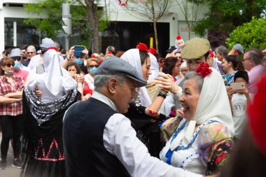 Madrid, İspanya; 15 Mayıs 2022: Geleneksel Madrilenian 