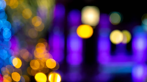 Background Blurred Abstraction Colored Lanterns Decorations Bokeh Texture Street Colored — Stock Photo, Image