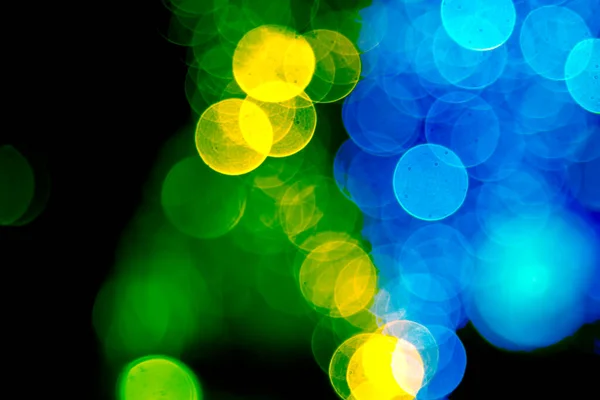 Background Blurred Abstraction Colored Lanterns Decorations Bokeh Texture Street Colored — Stock Photo, Image