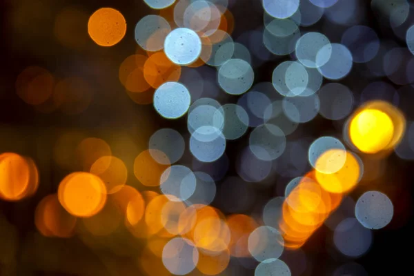 Background Blurred Abstraction Colored Lanterns Decorations Bokeh Texture Street Colored — Stock Photo, Image