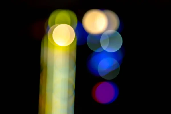 Fond Abstraction Floue Des Lanternes Colorées Des Décorations Texture Bokeh — Photo