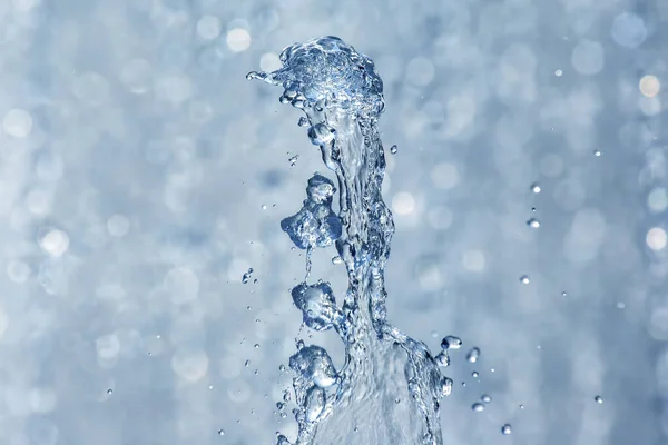 Druppels Water Van Fontein Lucht — Stockfoto
