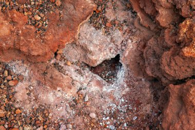Heimaey adasının arka planına sönmüş volkan Eldled düştü. Vestmannaeyjar Archipelago. İzlanda