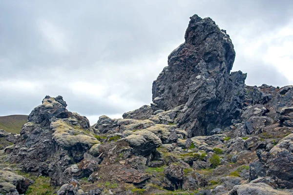 ランドマンナローガルの火山の近くの火山溶岩 アイスランド — ストック写真