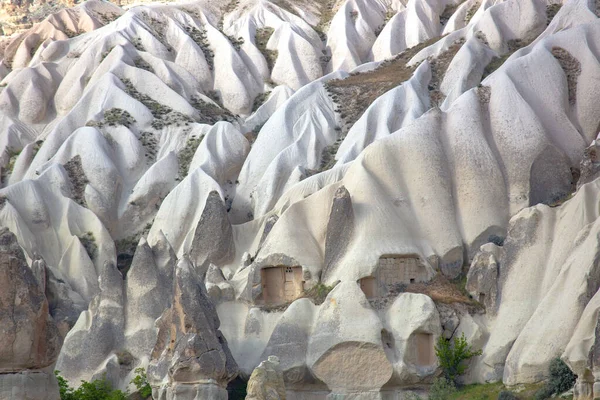 Rocce Vulcaniche Scogliere Calcaree Nella Valle Della Cappadocia Tacchino Turismo — Foto Stock