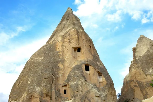 Volcanic Rocks Limestone Cliffs Cappadocia Valley Turkey Tourism Travel Geology — ストック写真