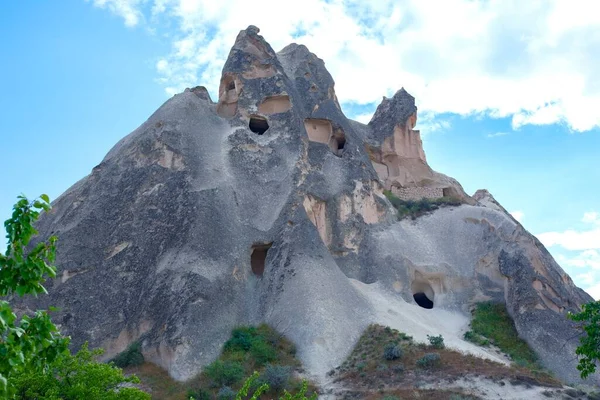 Volcanic Rocks Limestone Cliffs Cappadocia Valley Turkey Tourism Travel Geology — ストック写真