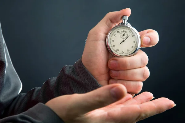 Mechanical Stopwatch Hand Time Part Precision Measuring Speed Interval Watch —  Fotos de Stock