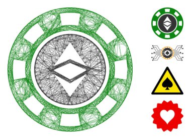 Yumurtadan Çıkan Ethereum Kumarhanesi Çip Vektör Ağı