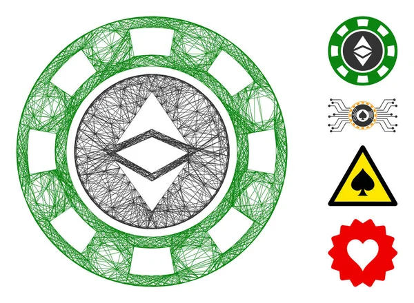 Yumurtadan Çıkan Ethereum Kumarhanesi Çip Vektör Ağı