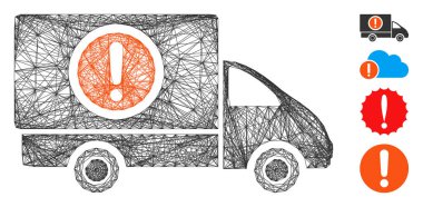 Tehlikeli Kamyon Vektör Ağı Yumurtadan Çıktı