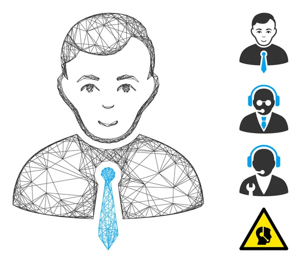 Ağ İşadamı Vektör Ağı