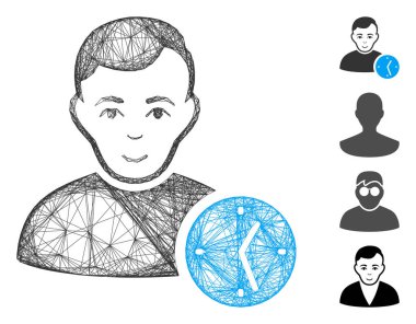 Ağ Kullanıcı Saat Vektör Ağı