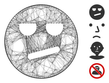 Yumurtadan Çıkan Sıkıcı Gülen Sırıtkan Vektör Ağı