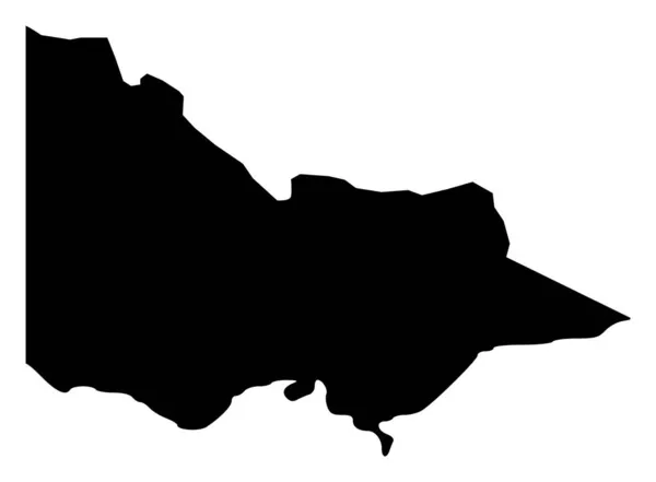 Victoria - Αυστραλία Χάρτης Διάνυσμα Εικονογράφηση — Διανυσματικό Αρχείο
