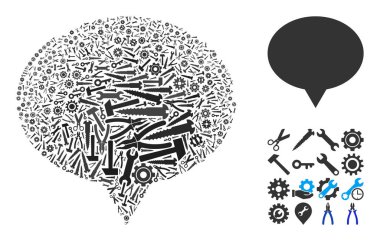 Hizmet Araçları Kolaj Bayrağı