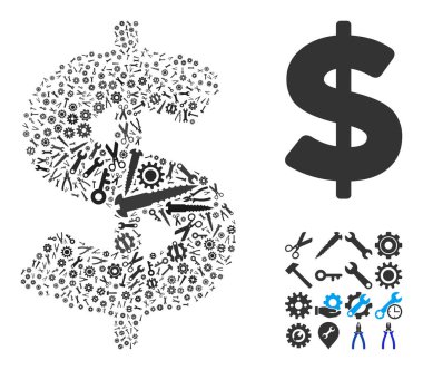 Kompozisyon Amerikan Tamir Malzemeleri Doları