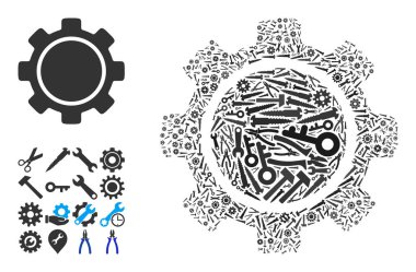 Endüstriyel Araçlar Mozaiği