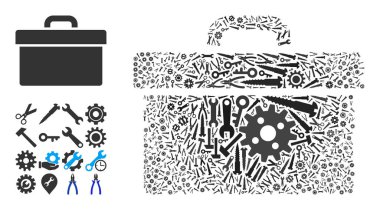 Endüstriyel Aletlerin Mozaik Araç Kutusu