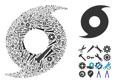 Onarım Aletleri Kasırgası bileşimi