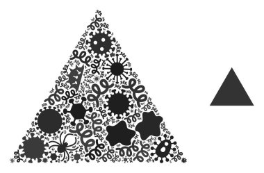 Mozaik Üçgen Enfeksiyon Patojenleri Simgesi