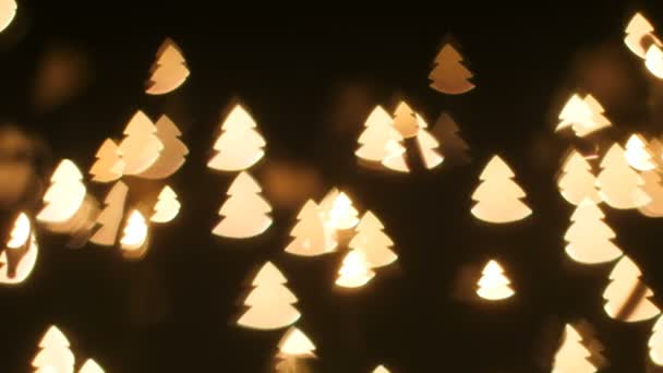 Luci Forma Albero Natale Sovrapposizioni Nel Concetto Natale Capodanno — Video Stock