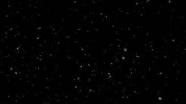 Alfa kanalının pürüzsüz döngüsüyle yoğun kar yağışı.