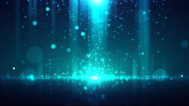 Glittering particles shiny lights elegant abstract background.