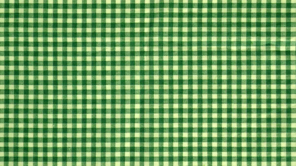 Texture Green White Plaid Fabric Real Photo Studio Photo — Stock Photo, Image