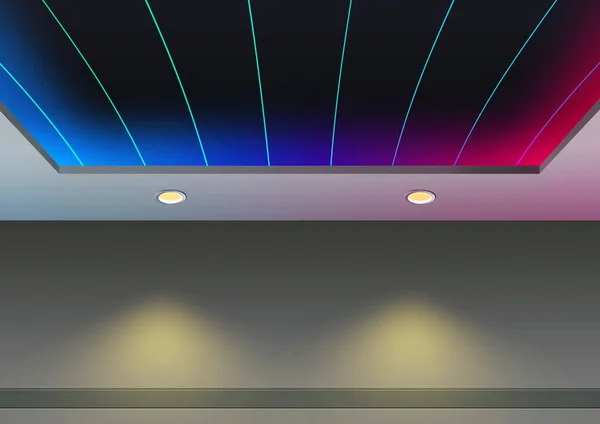 Illustration design concept of Ceiling Light Interior Design Using Downlight LED Ambiance Light