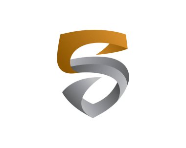 S harfi Kalkan Logo Şablonu, Simge, Simge