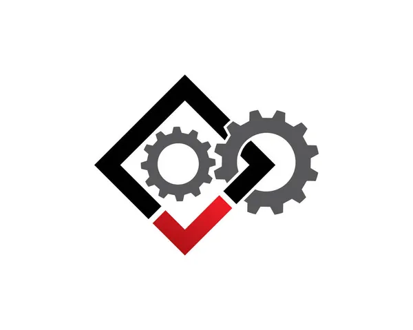 Verifique Modelo Logotipo Tecnologia Ícone Símbolo — Vetor de Stock