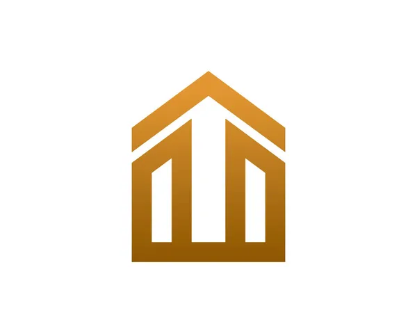Abstract Logo Template Van Het Huis Pictogram Symbool — Stockvector