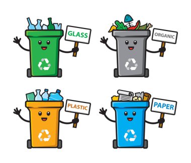 Çöp tenekesi tasarımı çizimi