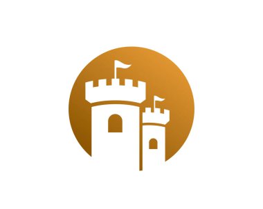 Castle Tower Logo Şablonu, Simge, Simge